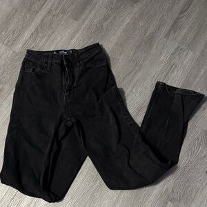 Hollister Ultra High Rise Black Denim Dad Jeans 0R